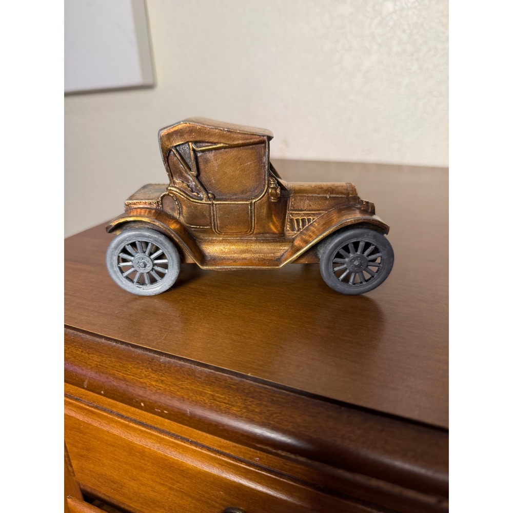 Vintage Banthrico 1915 Model T Ford Diecast Metal Coin Bank Copper Tone Chicago